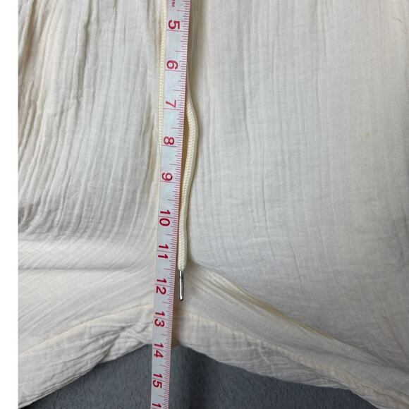 Quince Organic Cotton Gauze Pants Vanilla Cream Sustainable Comfort Loungewear - Picture 5 of 8